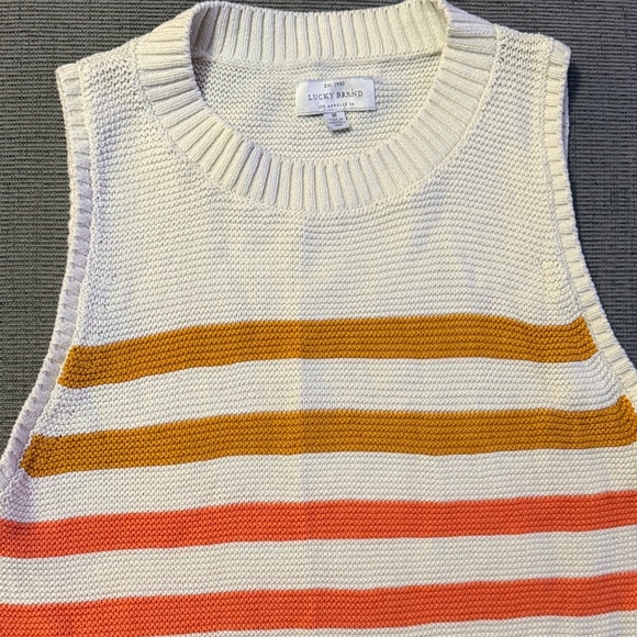 Lucky Brand Ombre Striped Sweater Shell Tank - Picture 4 of 5